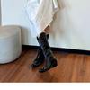 Botas de Verano para Mujer, Botas Largas Negras, Nuevo Estilo 2026, Súper Elegantes, Estilo Wasteland, Botas Largas, Botas Vaqueras Occidentales de Xinjiang