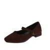 Primer Encuentro Jifa Zapatos de Salón Franceses de Tacón Bajo con Una Correa Mary Janes Estilo Nuevo Otoño 2026 Zapatos de Mujer para Combinar con Faldas
