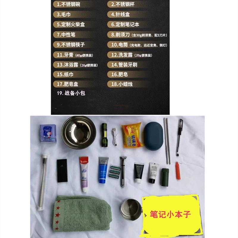 战备小包物资明细图