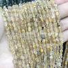 Ágata de Cristal Casual y Exquisita Grava de Agujero Recto Pequeño con Cuentas Sueltas Grava Asimétrica de Cristal Rosa Citrino Amatista