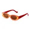 Gafas de Sol Ovaladas Retro Divertidas con Marco Pequeño Personalizado a Juego de Colores para Hombres y Mujeres Gafas de Sol de Gama Alta Anti-UV y Anti-Reflejos