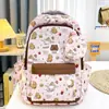 Mochila Escolar Fofa de Capivara Estilo Novo para Alunos do Ensino Fundamental, Mochila Leve de Nylon de Grande Capacidade para Meninas, Atacado Versátil