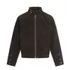 Chaqueta Corta Ancha Retro Americana de Ante de 11Kn para Hombres y Mujeres, Corte Caja Corto Ancho, Adelgazante, Holgada, Abrigo Top Tridimensional