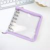 Nuevo A7 cuadrado DIY hojas sueltas PVC cremallera libro de tarjetas goo carcasa brillante para perseguir estrellas núcleo de hojas sueltas libro de mano