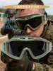 Gafas Tácticas Transfronterizas Pieza Única/Set de 3 Piezas Desert Locust Gafas de Fanático Militar Cs Deportivas Anti-Impacto Universales Antibalas