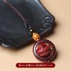 Llavero con colgante del zodiaco de palisandro para hombre y mujer, accesorio para colgar bolsos de pareja, cadena para colgar llaves de coche, accesorios para colgar