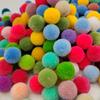 En stock bola de lana kaisimi 2cm redonda bola de mirto cera bola de pelo diy accesorios para el cabello de niños accesorios de ropa para niños bola de pelo