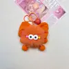 Chaveiro Pingente Bola de Pelo Laço Fofo Boneca Bola de Carvão Pequena Boneca Boneca Bolsa de Boneca Pendurar na Bolsa Chaveiro de Carro Desenho Animado