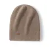 Gorro Pesado de Caxemira Consinee 100% Caxemira Pura Gorro de Tricô Camada Dupla Espesso Sem Costura Unissex Gorro de Casal