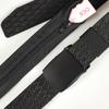 Cinturón de dinero oculto con diseño de malla W016 para hombre, con hebilla de placa de aleación, de nailon jacquard, cinturón táctico de moda para exteriores