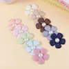 Tecido Estilo Coreano Multi-Cor Ponto Diamante DIY Semi-Acabado Flor Artesanal Decoração Roupas Acessórios para Bebê Acessórios Atacado