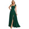 Vestido de Noche Nuevo de Verano y Otoño 2026 para Mujer de Amazon Transfronterizo, Elegante Vestido Largo con Tirante Ajustable, Vestido de Banquete