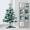 Decoração de Natal Transfronteiriça Conjunto de Árvore de Natal Flocada para Mesa de Casa 45/60cm Pacote de Árvore de Natal Enfeites DIY