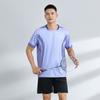 Traje de badminton suit compra em grupo traje de vôlei masculino e feminino profissional tênis de mesa partida treino traje manga curta impressão número