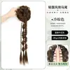 Trenzas para peluca con clip, nuevo capullo de flor estilo chino trenzado, mechones de cabello simulado, específicamente para estilo chino tradicional, elegante peluca de coleta lateral