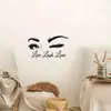 Cílios e Sobrancelhas Sobrancelhas Olhos Cílios Adesivos de Vinil Salão de Beleza Parede Decoração de Casa Venda Direta Transfronteiriça
