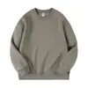 Sudadera de algodón para hombre con forro polar, cuello redondo, 420 gramos, impresa y bordada a medida, top cálido como capa base para ropa exterior