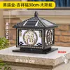 Luces solares para pilares de exterior, luces de patio, luces para pilares de vallas de puerta y pared, luces de puerta impermeables para villas
