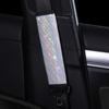 Capa colorida para volante de carro com bronzeado transfronteiriço sem anel interno, faixa elástica, capa para câmbio, capa para freio de mão, capa para volante estrela com strass