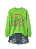 Sudadera de otoño e invierno para mujer, arcoíris, hecha para enseñar Amazon eBay estación independiente moda divertida