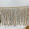 Explosiones 7CM10CM16CM lentejuelas de cristal cuentas de arroz borla conjunto alto novia vestido latino flores decorativas de piel