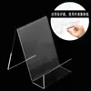En stock estantería acrílica transfronteriza soporte de exhibición transparente soporte para libros soporte de exhibición soporte de exhibición de libros soporte para libros soporte para libros etiqueta gratis