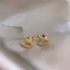 Pendientes del Año Zodiacal del Caballo Rojo Perla para Mujer 2026 Nuevo Estilo Caliente Pendientes de Lujo de Gama Alta Extremadamente Hermosos