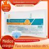 Máscara Cirúrgica Médica Brilliance Descartável Tecido Não Tecido Melt-Blown para Idosos, Pacote com 10 Sacos, Grau de Proteção Médica