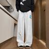Otoño Nuevo Hombres Casual Americano Diseño de Bordado Floral Marca de Alta Gama de Moda Juventud Talla Grande Pantalones Deportivos Modernos