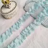 Encaje Plisado Hueco de Algodón Multicolor de 3 cm de Ancho Adorno para Diadema DIY, Puño, Cojín, Ropa de Muñeca, Accesorios para Prendas Hechas a Mano