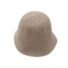 Chapéu de pescador bege liso de malha oca dupla face para primavera e verão chapéu bucket feminino Respirável Primavera chapéu de bacia rosto pequeno