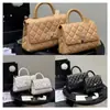 Nova bolsa de ombro e transversal mini alça Coco 24K para mulheres AS2215 caixa de presente de couro