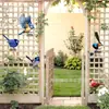 Estacas metálicas decorativas para jardín transfronterizas para paisajismo de patios exteriores, decoración de jardines, impresión a color UV plana 2D