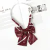 Corbata Jk Borgoña para Mujer, Estilo Japonés, Rayas, Fácil de Usar, para Fotos de Graduación, Toga de Licenciatura, Accesorio de Uniforme Escolar