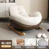 Sofá Perezoso Mecedora Sillón Reclinable de Dormitorio Sofá para Sala de Estar de Adultos Silla de Ocio para Balcón Mecedora para el Hogar Sofá para Siesta