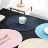 Estilo Nórdico pp hand-woven placemat multicolor antiderrapante resistente ao desgaste isolante mat mat de tigela placemat doméstico toalha de mesa