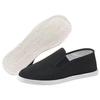 Zapatos de tela de Pekín antiguos Zapatos de trabajo Un pedal Transpirables Cálidos Suela suave Zapatos de tela para hombre con forro polar Zapatos de seguridad laboral para hombre Suela de neumático