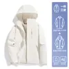 Chaqueta Luotuo para Mujer 2025 Nueva Chaqueta Pequeña Resistente al Viento e Impermeable Primavera y Otoño Traje de Montañismo Tres en Uno para Exteriores