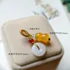 Ágata Natural Jade Cuentas Sueltas Jade Esmaltado Calabaza Pequeña Pulsera Tejida a Mano DIY Colgante para Joyería Accesorios