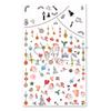 Pegatinas para Uñas de Navidad al por Mayor ins Caliente Papá Noel Copo de Nieve Calcetines de Regalo Pegatinas para Uñas de Dibujos Animados