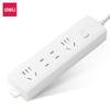 Enchufe de Cable de Extensión Deli LX111 Línea Enchufable para Oficina y Hogar 1.8 m 3 m Regleta de Cableado Serie Yingbai