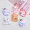 Dibujos Animados Lindos Ovejas Pequeñas Diversión Infantil Accesorios para Joyería DIY Pegamento de Crema Resina Piezas Pequeñas Hebilla de Zapato de Madera Materiales