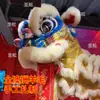 Accesorios de Danza Cabeza de León Foshan León Despertador Danza del León Doble Persona León del Sur Tejido de Bambú León de Lana Australiana Luces Luminosas León Dragón