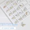 Cristal Azul Luz de Luna uña diamante joyería al por mayor flash amor rectangular mariposa Oval uña Vidrio fondo puntiagudo Pedrería