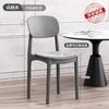 Habitación de Alquiler Mesa de Comedor Taburete de Plástico Silla de Comedor para el Hogar Apilable Taburete Engrosado Hogar Fuerte y Duradero Silla para Sala de Estar