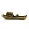 Latón antiguo barco incienso inserto incienso Zen ceremonia del té quemador de incienso decoración vintage colección objeto antiguo latonería