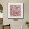 Pinturas Decorativas Personalizadas em Estilo Leve e Luxuoso para Vilas, Pinturas de Parede para Entrada de Quarto, Murais de Parede de Fundo, Murais para Porta de Entrada de Hotel