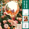 Flores Secas Estilo Vintage Flor Eterna Leque Leque Redondo em Branco Atividade Dia das Crianças Presente Leque Redondo Artesanal Atacado