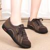 Zapatos de Tela Nuevo Otoño Invierno Beijing Antiguo para Mujer Ligeros Antideslizantes Tacón Plano Zapatos de Leche Suela Suave Cómodos Zapatos para Mamás de Mediana Edad y Adultas Mayores