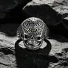 Anillo para Dedo Anillo de Engranaje Bloque Calavera Retro Anillo de Dedo de Acero Inoxidable Joyería de Acero de Titanio Venta al por Mayor SA238